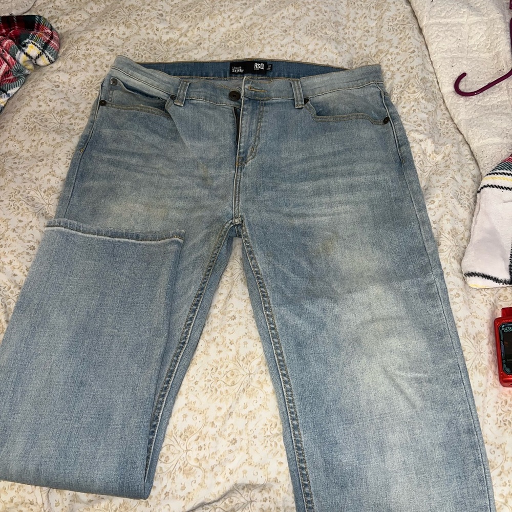 RSQ London Skinny Jeans in Denim Blue